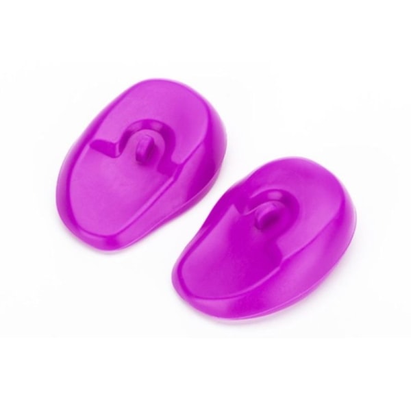 1 par silikon øredeksel Praktisk salong frisørdusjer Pink