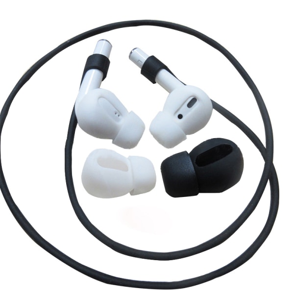 Öronkuddar För Airpods 1/2 Trådlös Bluetooth Iphone Hörlurar Si Black A1