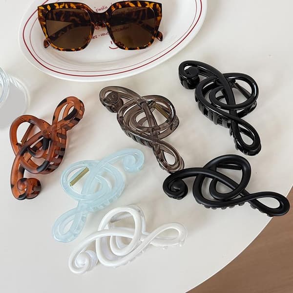 Leopard Mobius Strip Form Hårklemme Stor Størrelse Musikalsk Nei A2