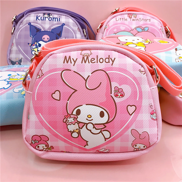 Kawaii barn Crossbody-väska Axelväska Cartoon Cinnamoroll A5