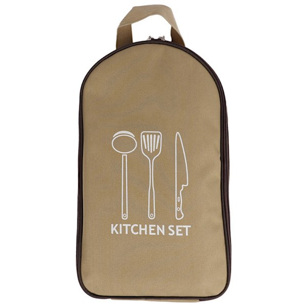 Utomhus Camping Köksredskap Container Bag Matlagningsredskap Organisera green