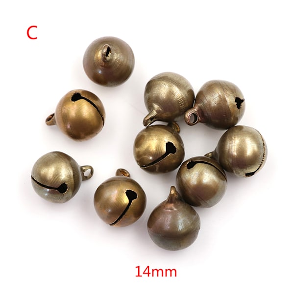 10 Brons Metall Jingle bell Loose Beads Festival Party Jul C
