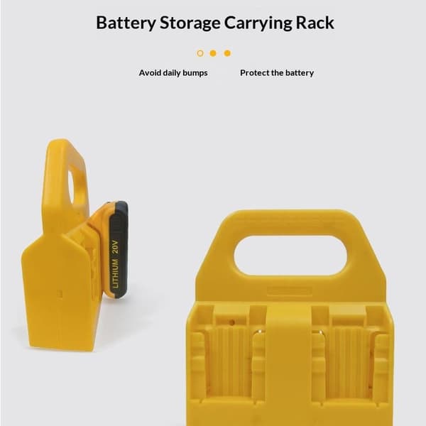 1PC Batteriholder Opbevaringsstativ Til 18V 20V Li-ion Batteri DCB2