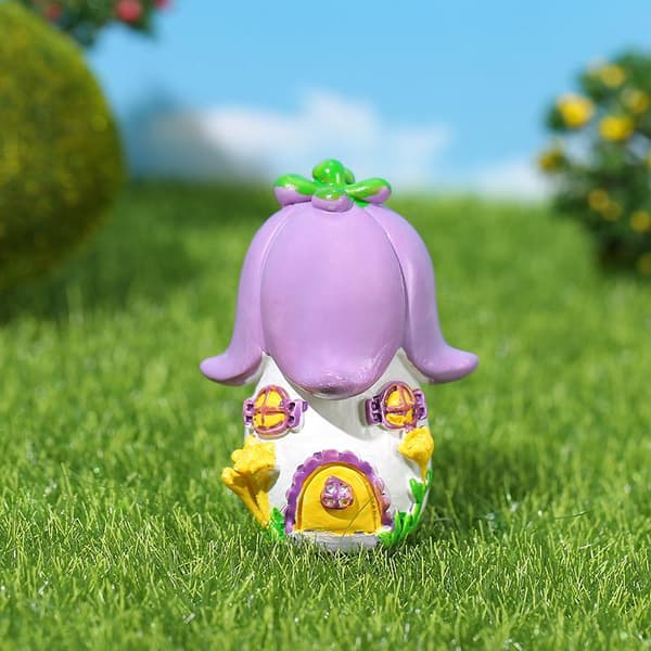 4 st miniatyr sagoslott harts ornament minilandskap 4Pcs