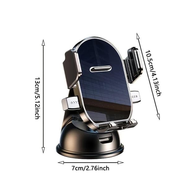 360 graders rotation bil sugkopp telefon instrumentbräda instrument Black