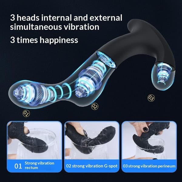 Prostatamassasje Fjernkontroll Vibrerende Analplugg Vibrator S