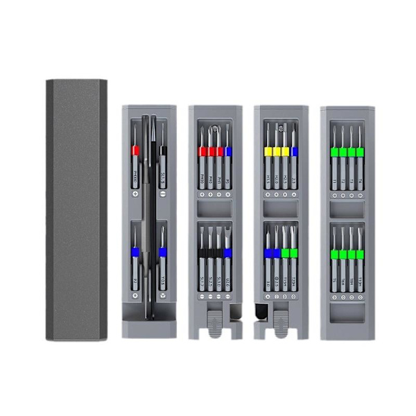 1 Set Precisionsats 31 i 1 Torx Hex Kors Magnetisk Bit