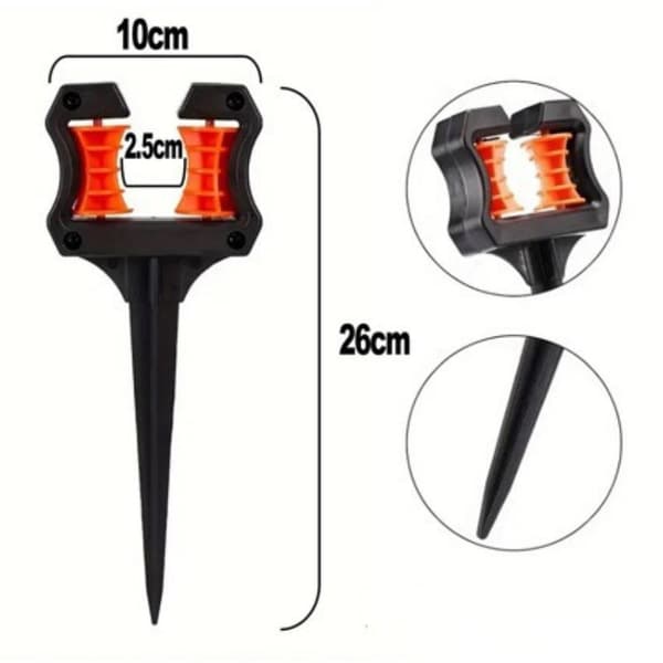 Hageslangefører Spyd Stake Rullehjul for Vanningsrør Gu A1