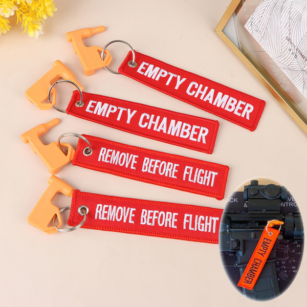 Tactical Chamber Safety Flagga inkluderar inbyggt verktyg med platt huvud 1#