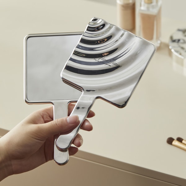 Kahva Mirror Square Makeup Mirror Handheld Vanity Mirror Hand Yellow