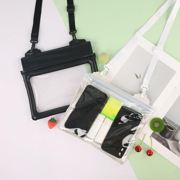 Tecknad vattentät telefonpåse Stor kapacitet Transparent Mobi A5