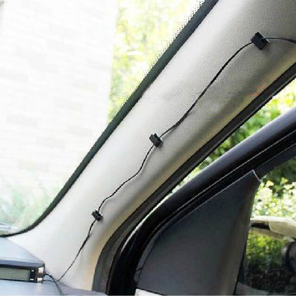 Ny 10x biltrådkabelholder Slipsklips Fixer Organizer Dr