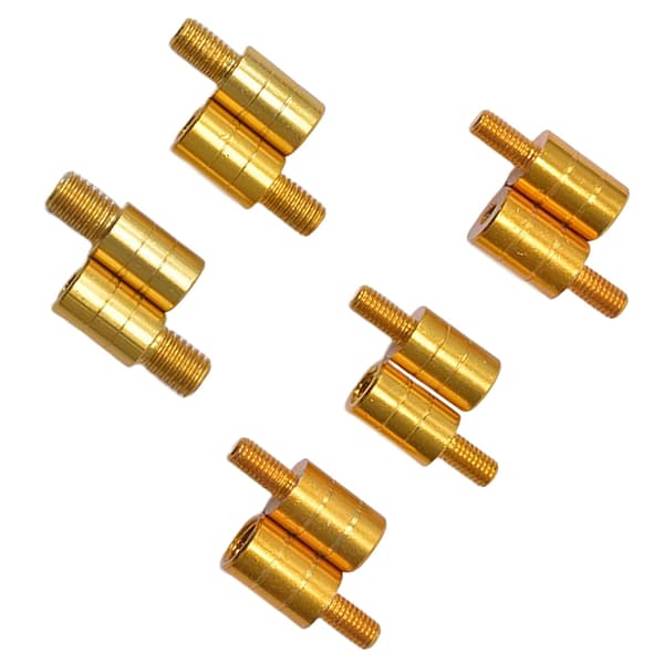 Fiskenetstangsstik M8/M10/M12 Skruenethovedadapter Fi gold E
