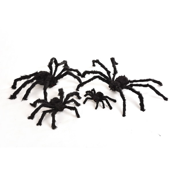 Nyt Red Eyes Soft Plys Spider Legetøj Large til Halloween Decor C 30cm