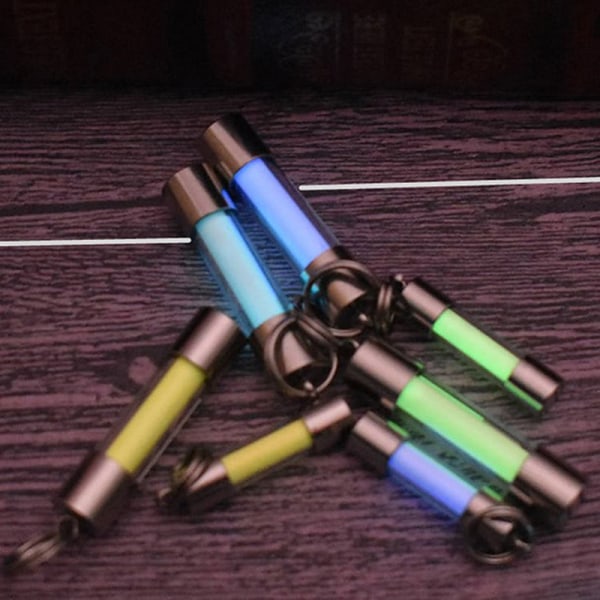 Titanium Stainless Steel Embrite™ Glow in the dark nøkkelring FOB A5