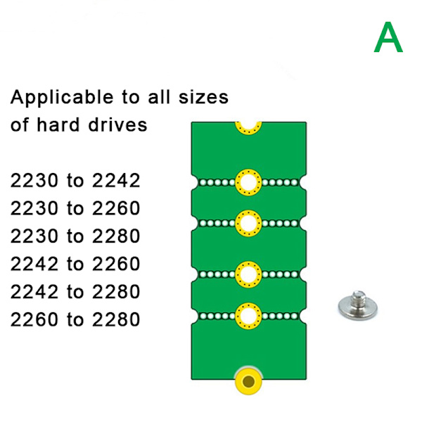 NGFF M.2 SSD-adapterkort 2242 til 2280 2230 til 2280 Overførsel Ca B