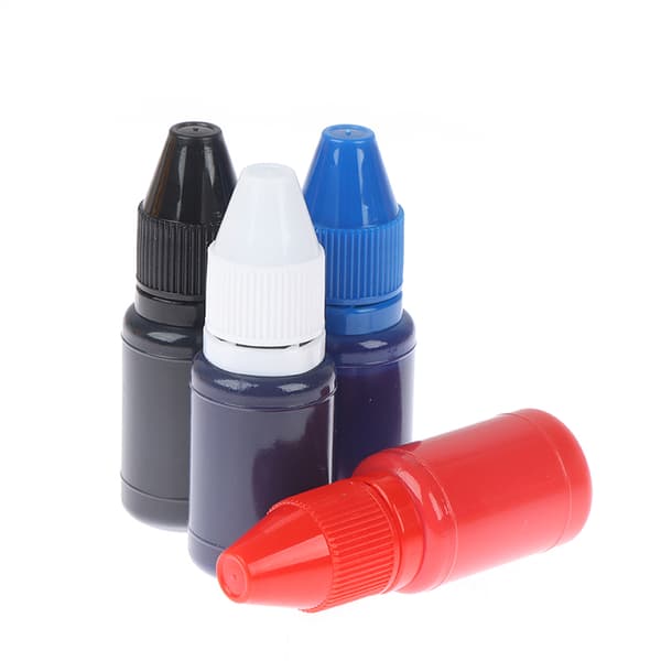 10ml Inkpad Flash Refill Snabbtorkande stämpelbläck Ljuskänsligt Black