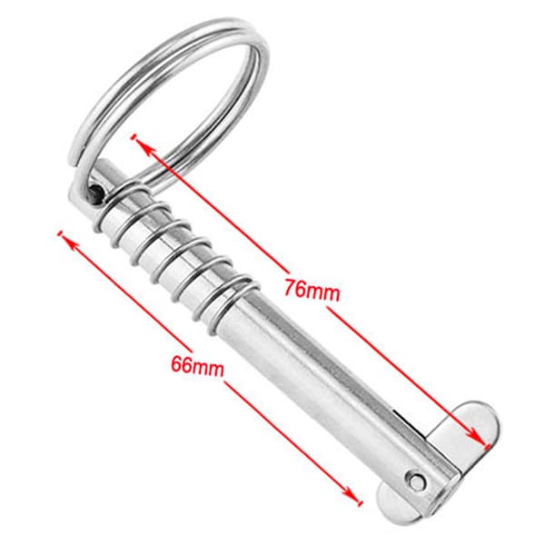 8 mm BSET MATEL Marine Grade 316 rustfrit stål Quick Release P 76mm
