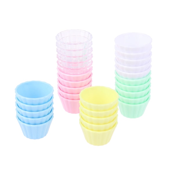 5 kpl Dollhouse Mini Egg Torttukupit Simulaatio Cake Cup Lelut Nukke A5