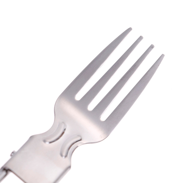 1set Portable Travel Picnic Kokoontaitettava set Lusikkahaarukkatangot D