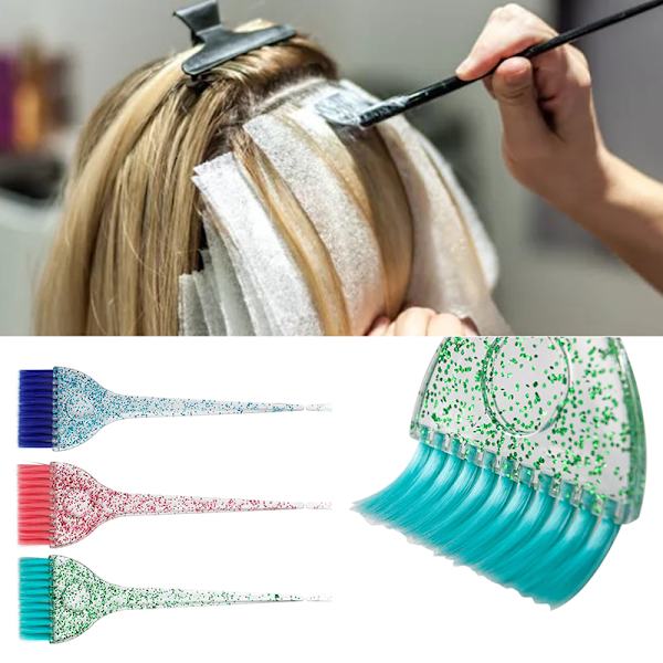 Farve Hårfarve Børster Hjem Salon Frisør Tinting Brush Hår Blue