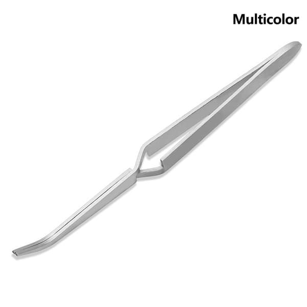 1 Stk Nail Shaping Pincet i rustfrit stål til UV Gel Tips Nail Silver