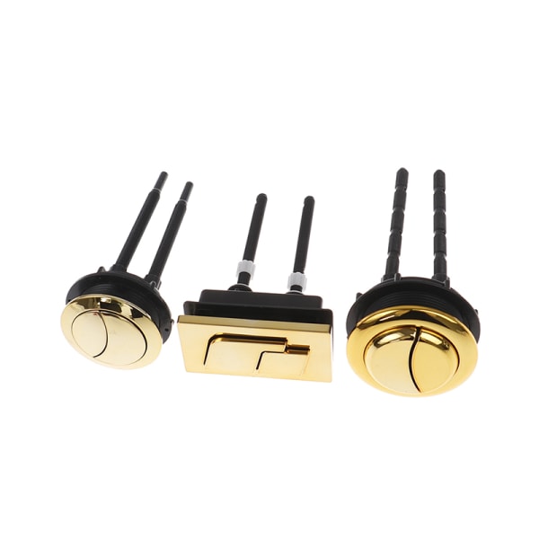 Dual Flush Toaletttank Gull 48mm/58mm Knapp Toalett med rund form round 48mm