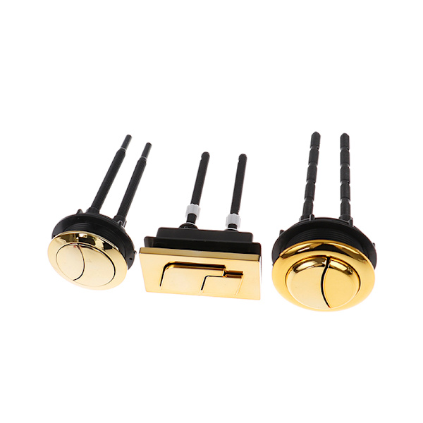 Dual Flush Toilet Tank Gold 48mm/58mm Button Pyöreä muotoinen wc square