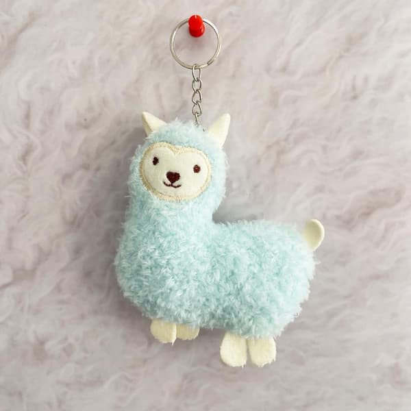 Mode e Tecknad Alpaca Nyckelring Kawaii Kreativ Plyschdocka Ke A2