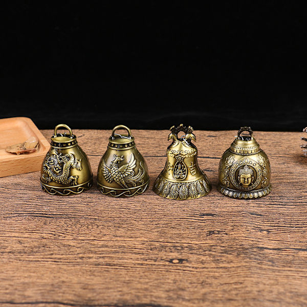 1PC Antique Bell For Good Luck Lucky Blessing Feng Shui Wind Ch A