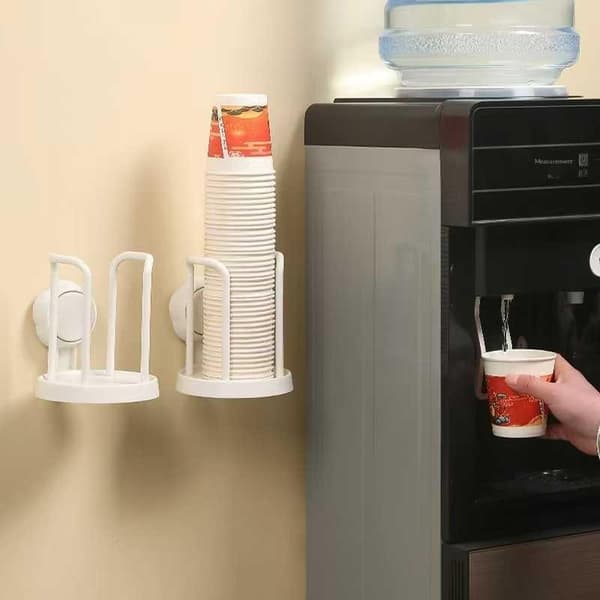 Plast vanndispenserholder for skrivebord, papirkoppholderorganisering