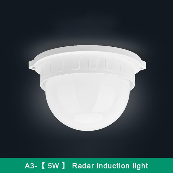 Ljud- och ljuskontrollsensorlampa Radarsensorlampa tak L A2