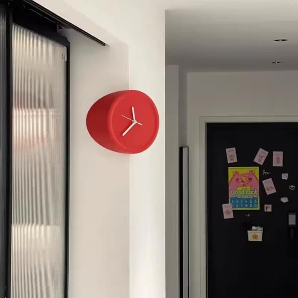 Luova kovera kulma kupera kulma seinäkellon mekanismi hiljainen Red Concave Angle