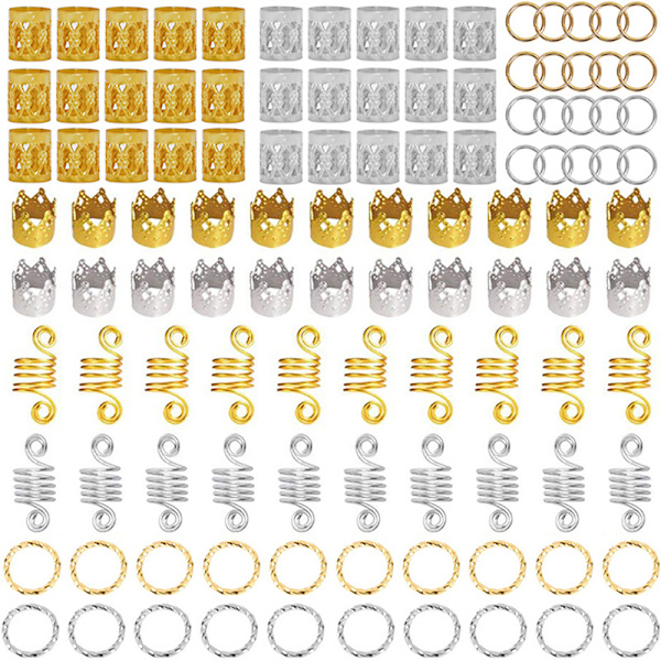110 kpl / set Hiuspunos rastatukkahelmet dreadlock hiustenpidennykset