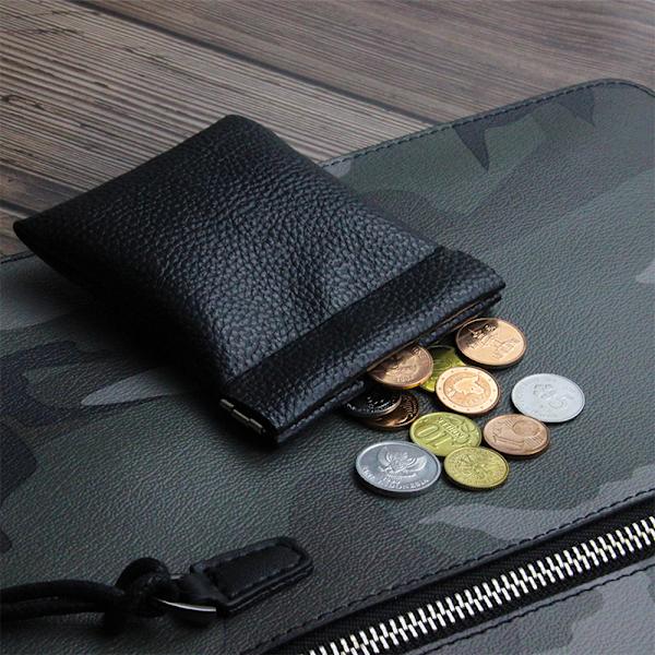 Pu Nahkainen kolikkokukkaro Naiset Miehet Mini Lyhyt Lompakkolaukku Avain Headp Black