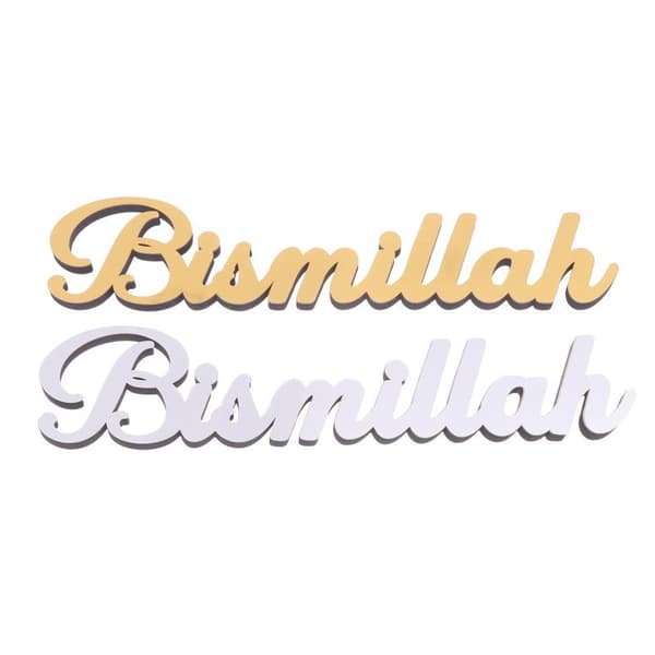 Eid Mubarak Bordpynt Med Måne Stjerne Lykt Akryl Islam Silver
