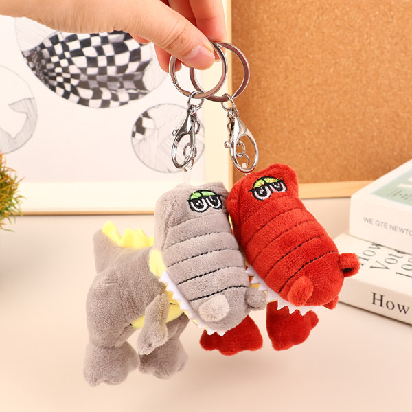 Cartoon Crocodile Plysj Leke Alligator Pendant Doll Keychain Bag Green