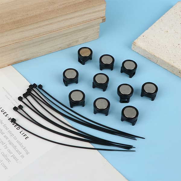 5/10 st kabelhållare buntband bas med stabil tråd Black 10pcs