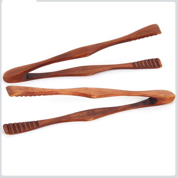 Trä Matlagning Kök Tång BBQ Tool Sallad Bacon Steak Bröd