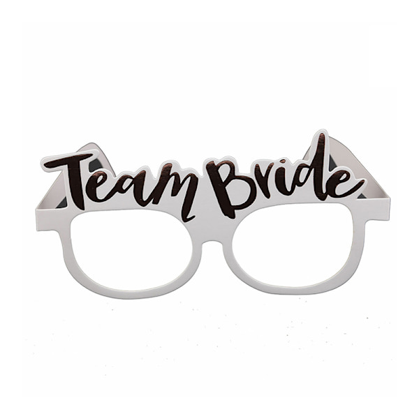 Polttarit Paperilasit Rose Gold Team Bride White Bri A