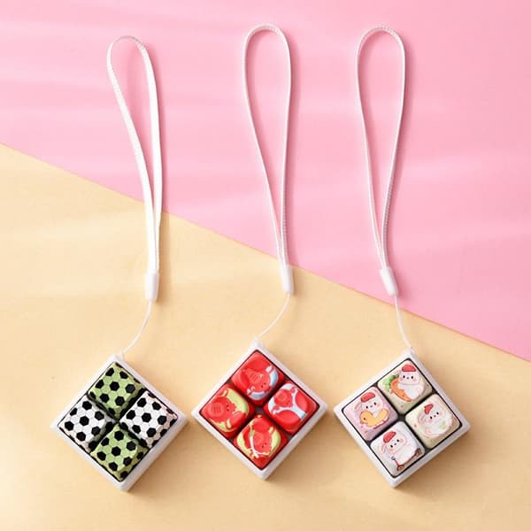 e Tastaturformede Fidget Clicker Legetøj Med Fodboldmønstre Lan A3