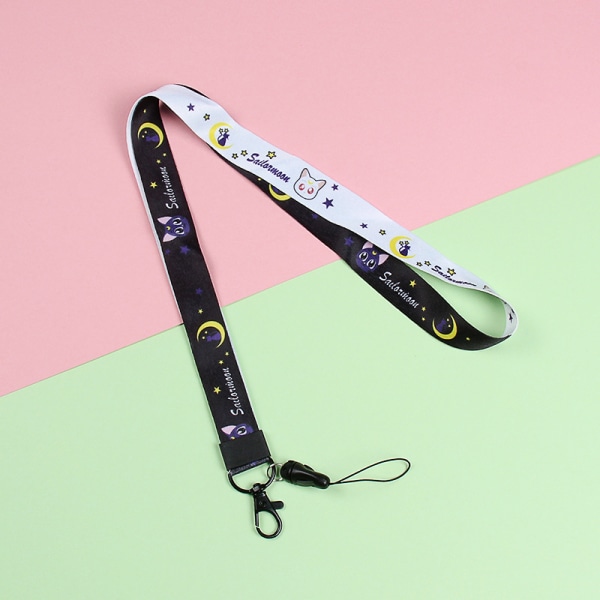 Heat Transfer Lanyard Cartoon Halterneck Rope Multicolor-A9