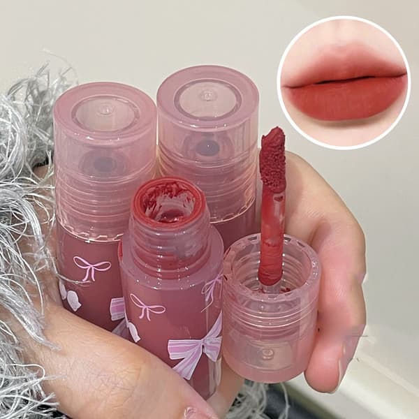 Matt sammetsläppglans flytande läppstift läppfärg lermakeup A4