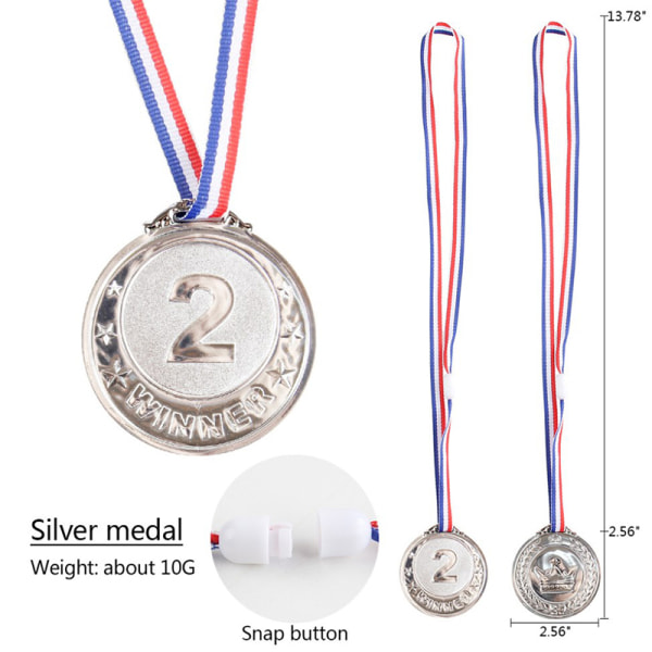 Barn Guld Plast Vinnare Medaljer Sport Day Party Bag Pris A3