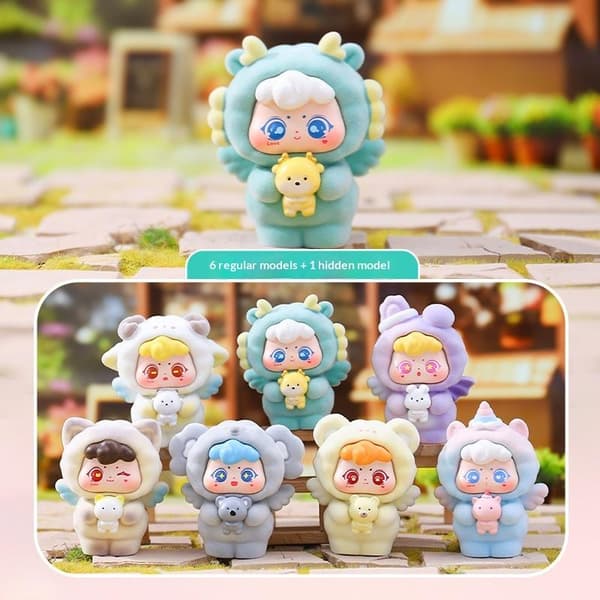 Sweet Anegl Series Mini Fluffy Animal Blind Box e Action Figur 1 Box Random