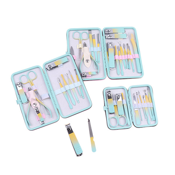 10/12/18 st Nagelklippare i rostfritt stål Set Manikyrverktyg Wi 10PCS