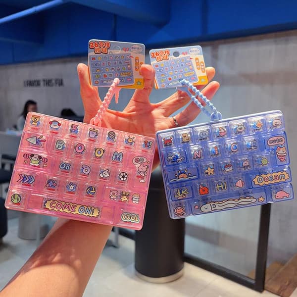 26 ruudukon näppäimistön näppäinhattu Clicker Fidget Fidget näppäimistön näppäinhatut A2