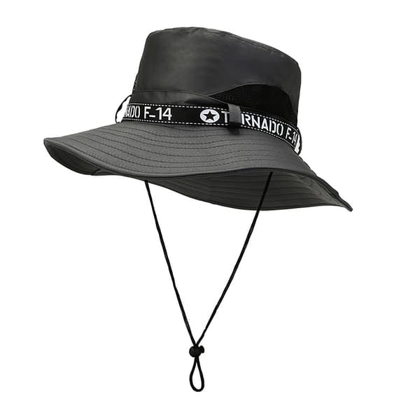 Menn Sommer Bred Brem Bøtte Hat Mote Utendørs Pustende Sol Navy
