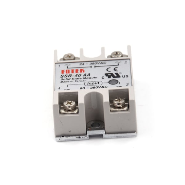 solid state relæ SSR-40AA-H 40A faktisk 80-250V AC TIL 90-480V