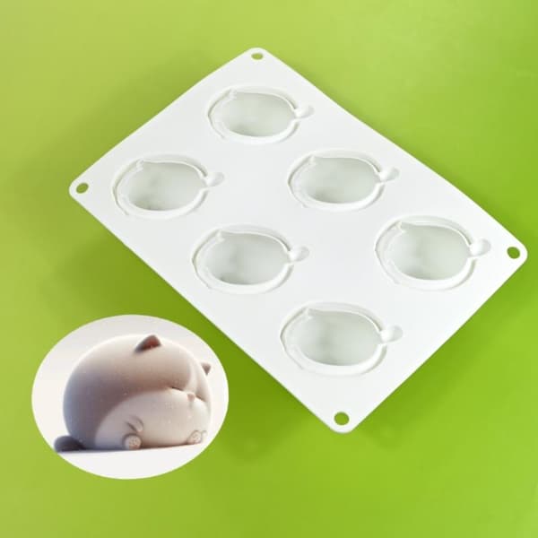 3D Dejlig Kat Budding Mousse Form DIY Dyr Mochi Dessert Cho B